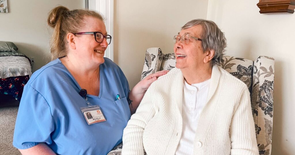 Nurse and Elderly Woman